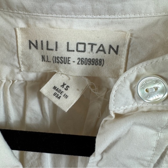 Nili Lotan Ivory Pintuck Tunic Top XS - Picture 6 of 11